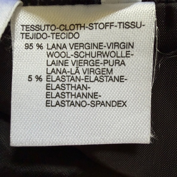 MaxMara Charcoal Pinstripe Pencil Skirt 95%Virgin Wool - Picture 11 of 14